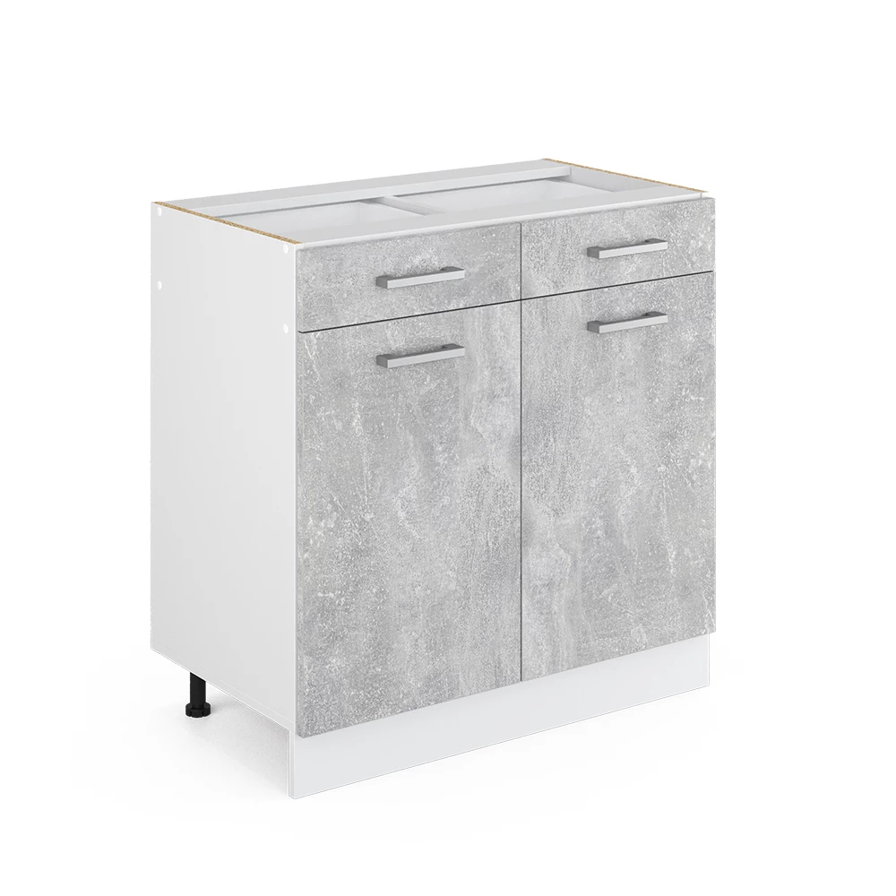 Vicco Kitchen base cabinet Concrete 80 cm without worktop, R-Line