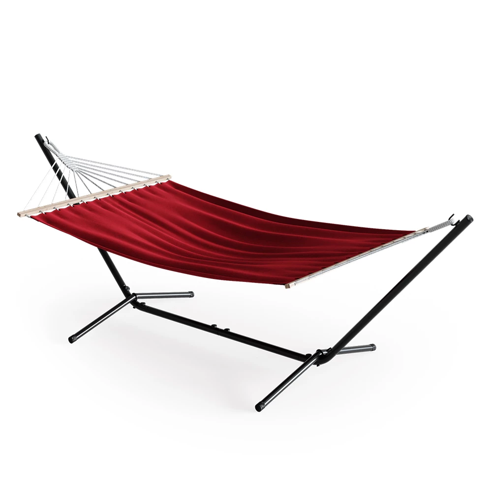 OK-Living Hammock Red 190 x 120 cm Metal frame