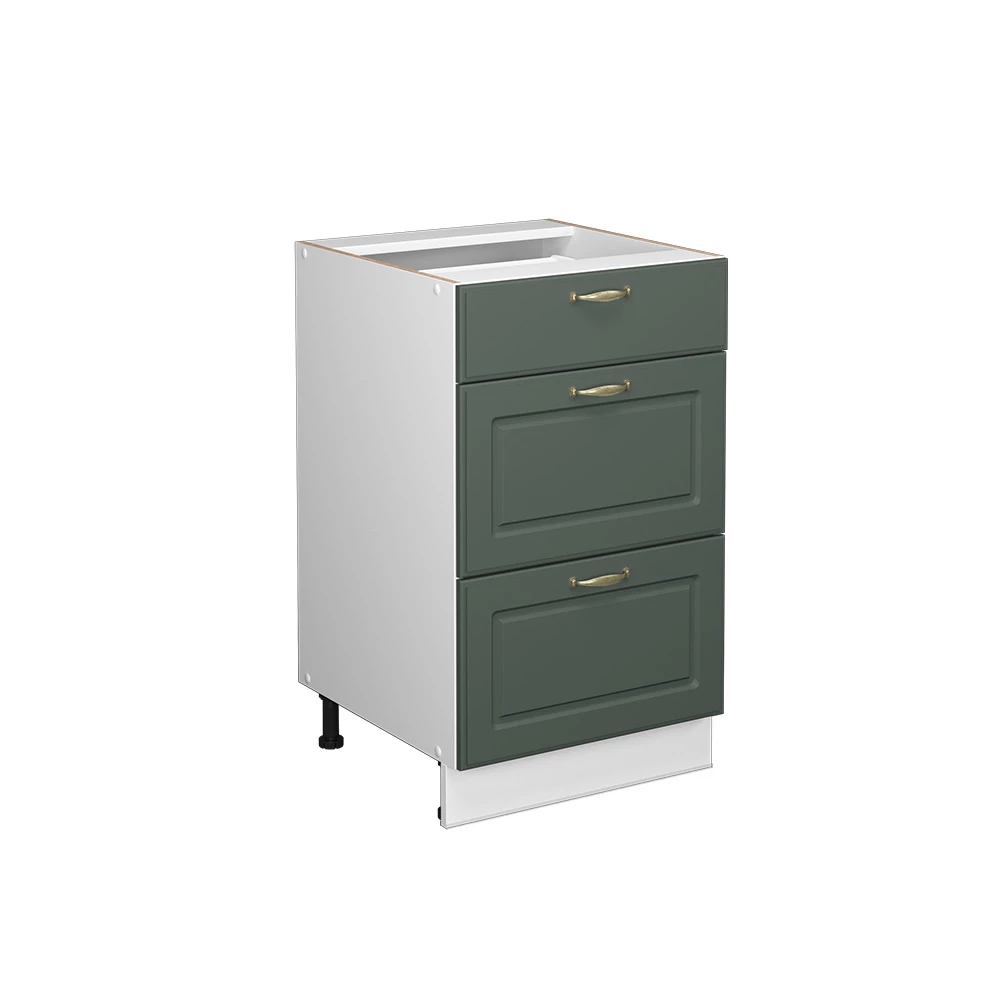 Vicco Kitchen base cabinet Green-Gold Country House 50 cm without worktop, Fame-Line