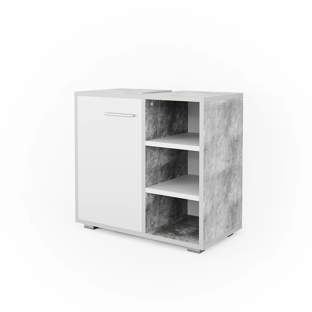 Vicco Sink base cabinet Concrete 60 x 55.6 cm, Perry