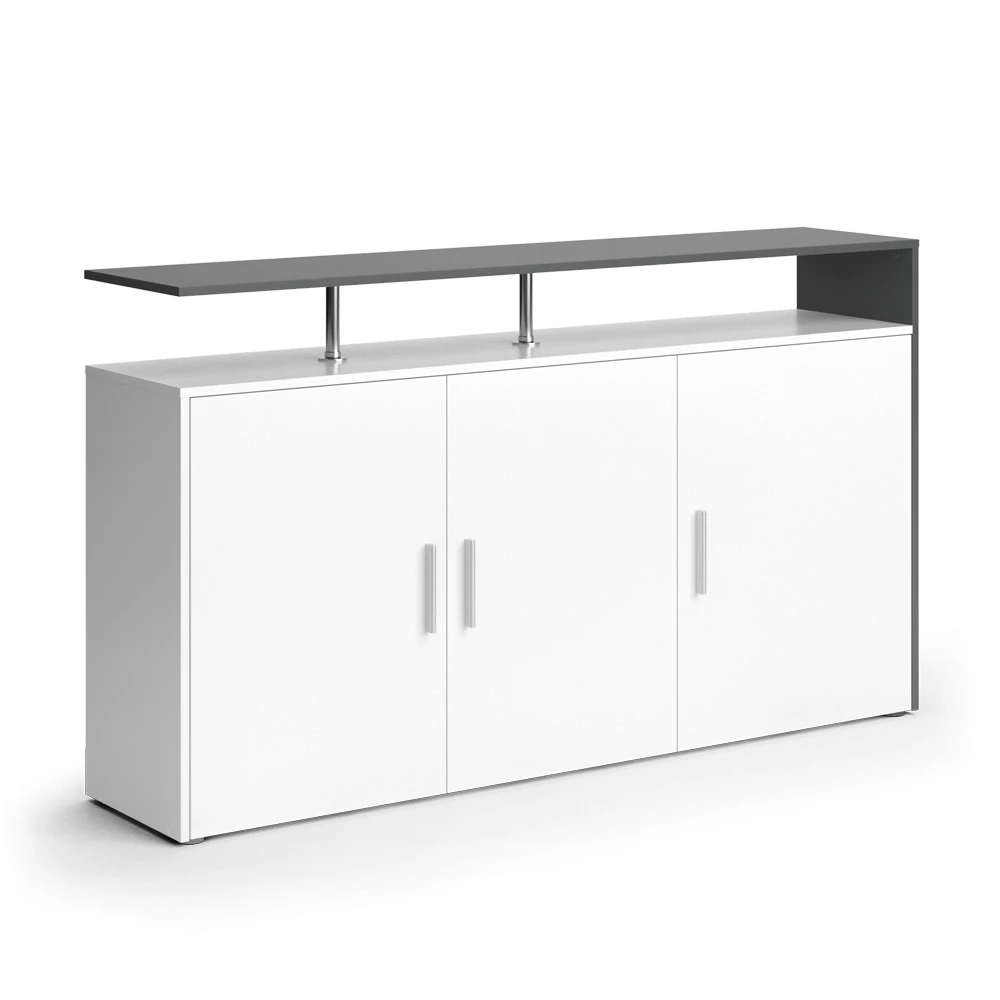 Vicco Sideboard White/Anthracite 160 x 91.6 cm, Amato