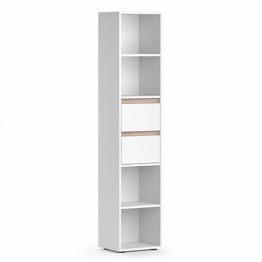 Vicco Bookshelf White 36.2 x 171 cm, Robert