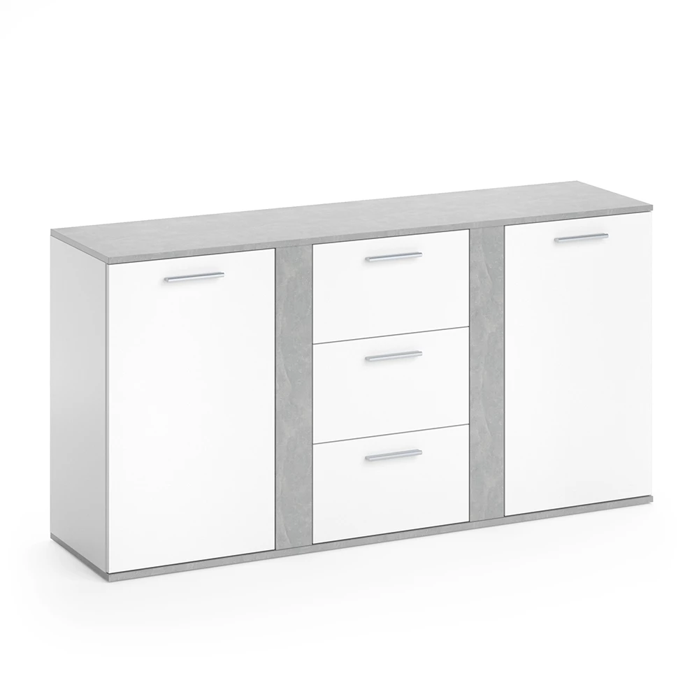 Vicco Sideboard Concrete 155 x 80 cm with drawers, Novelli