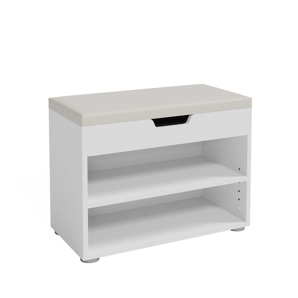 Vicco Shoe bench White 60 x 45 cm, Rolfe