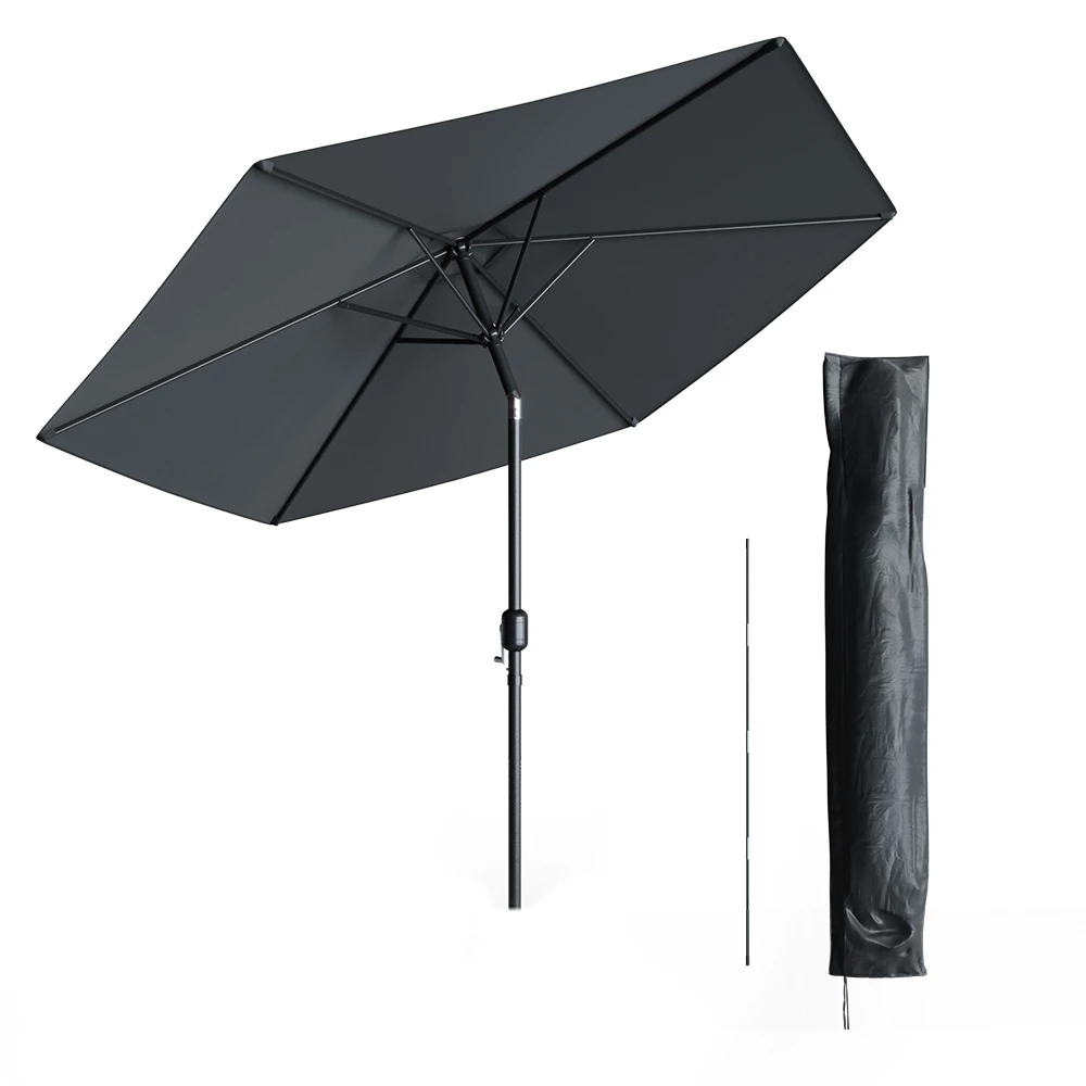 OK-Living Cantilever umbrella Anthracite 270 cm with protective cover