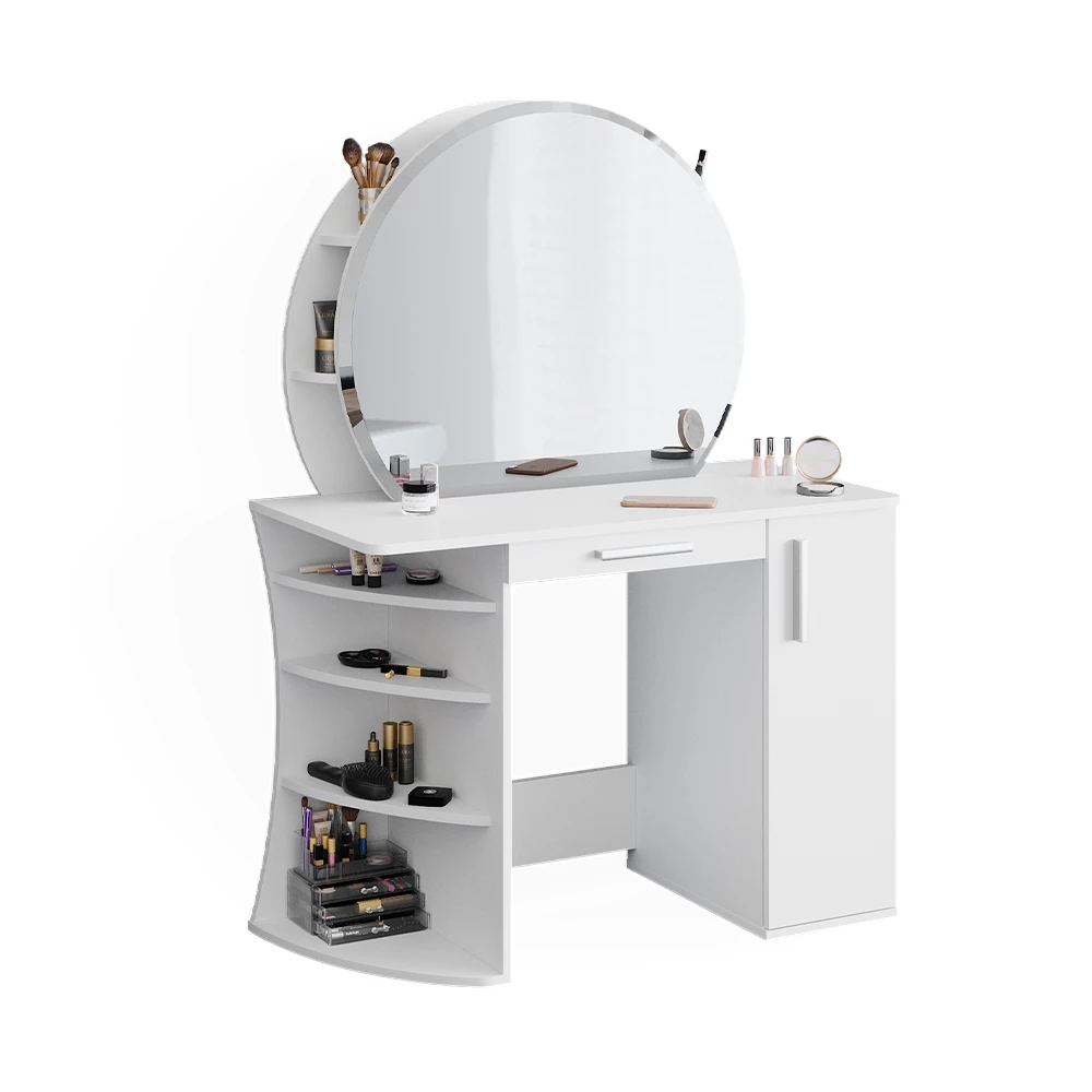 Vicco Vanity table White 100 cm, Almina