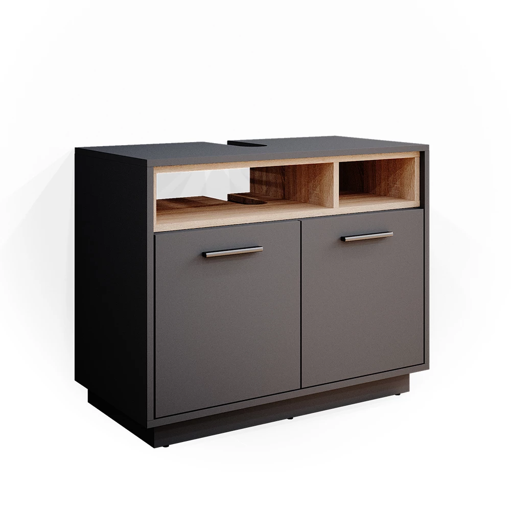 Vicco Sink base cabinet Anthracite 80 x 64 cm, Beatrice