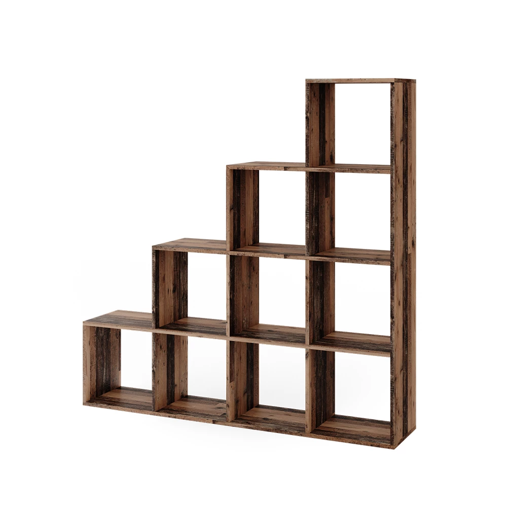 Vicco Staircase shelf Antique wood 142.5 x 140 cm