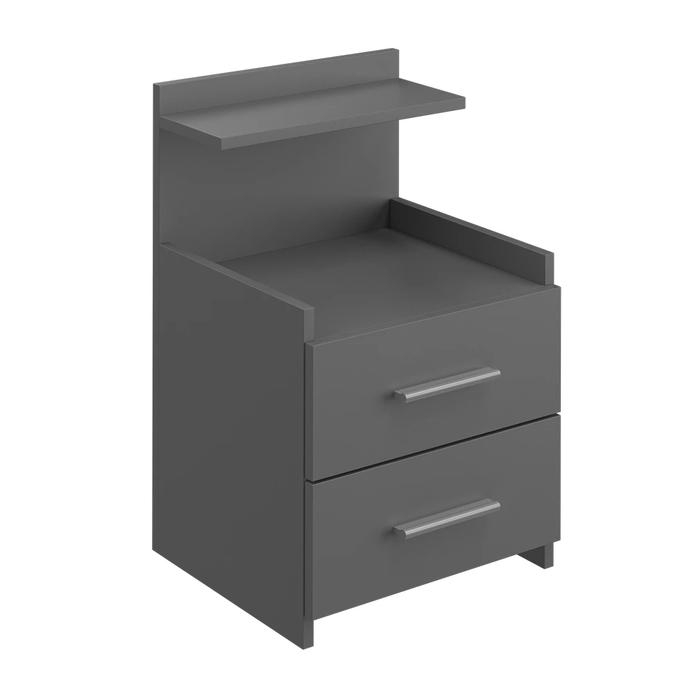 Vicco Nightstand Anthracite 40 x 62 cm, Alpin