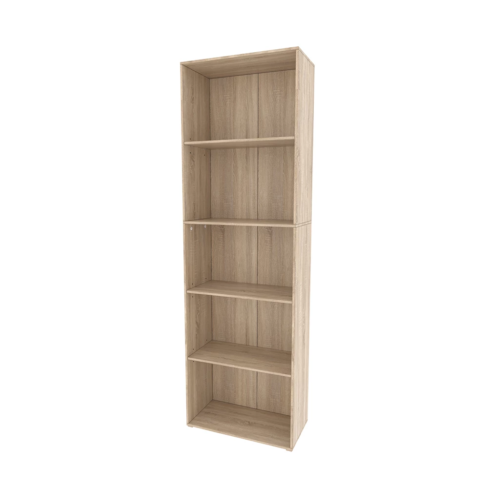 Vicco Bookshelf Sonoma 60 x 190 cm with 5 compartments, Bob