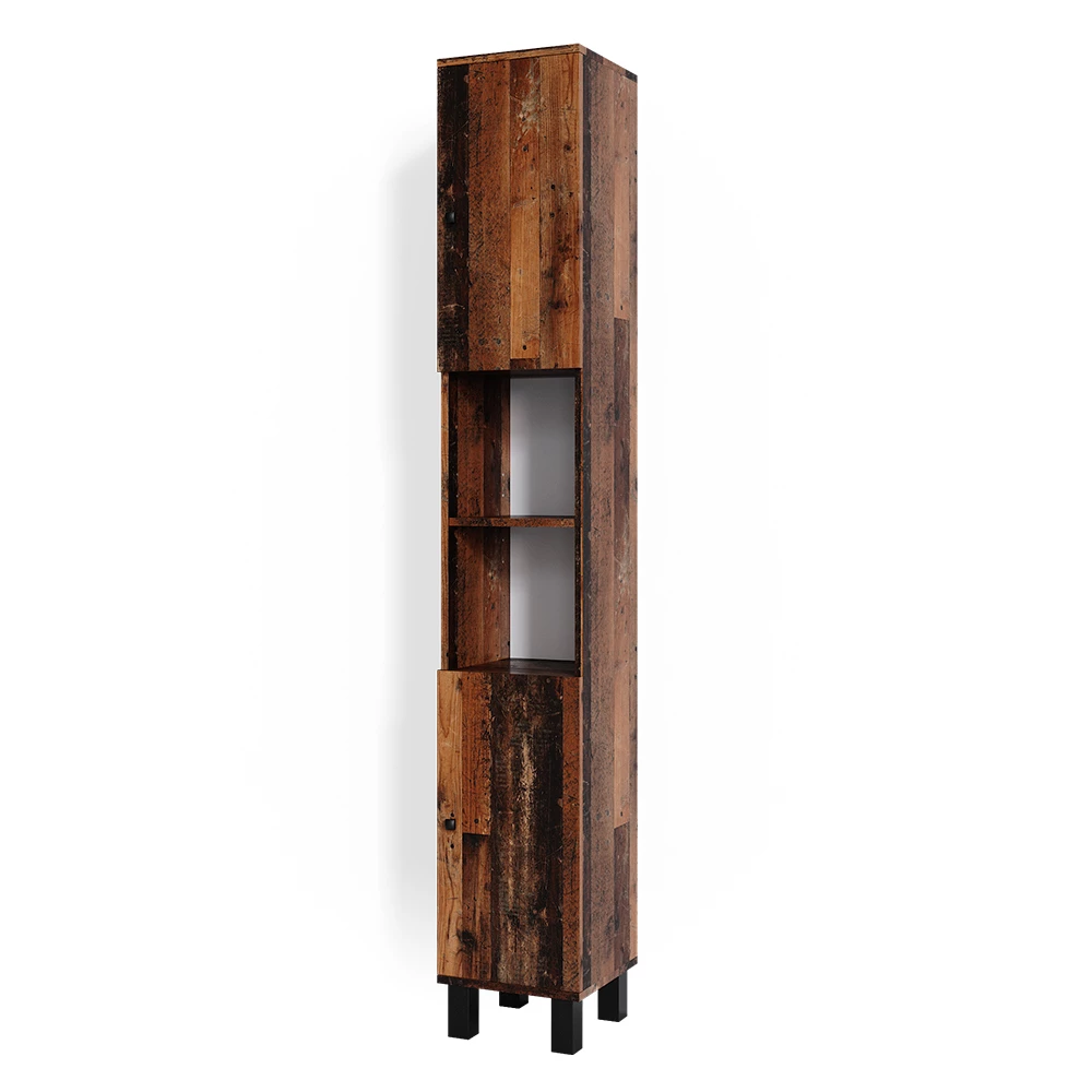 Vicco Bathroom cabinet Rustic oak 30 x 190 cm, Fynn