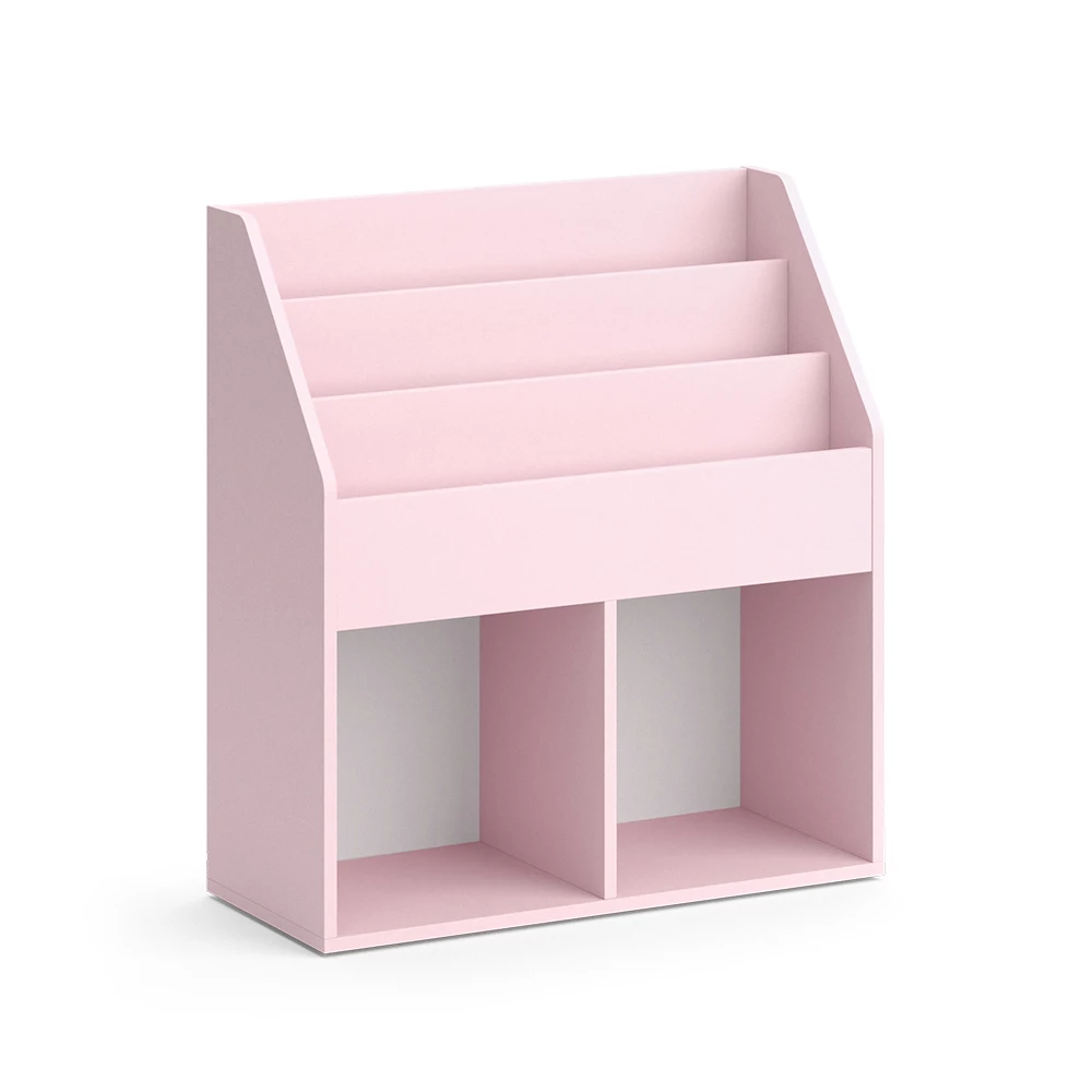 Vicco Kids’ shelf “Luigi”, Pink, 72 x 79 cm Without folding boxes