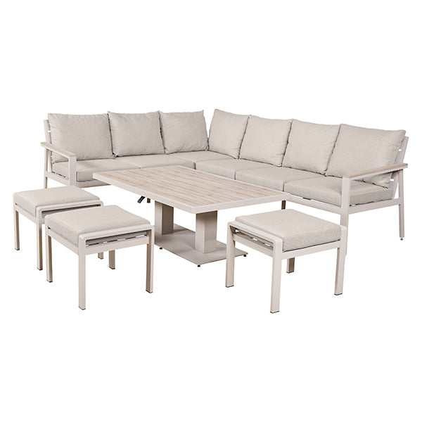 Pacific Lifestyle Aruba Corner Set & Adjustable Table