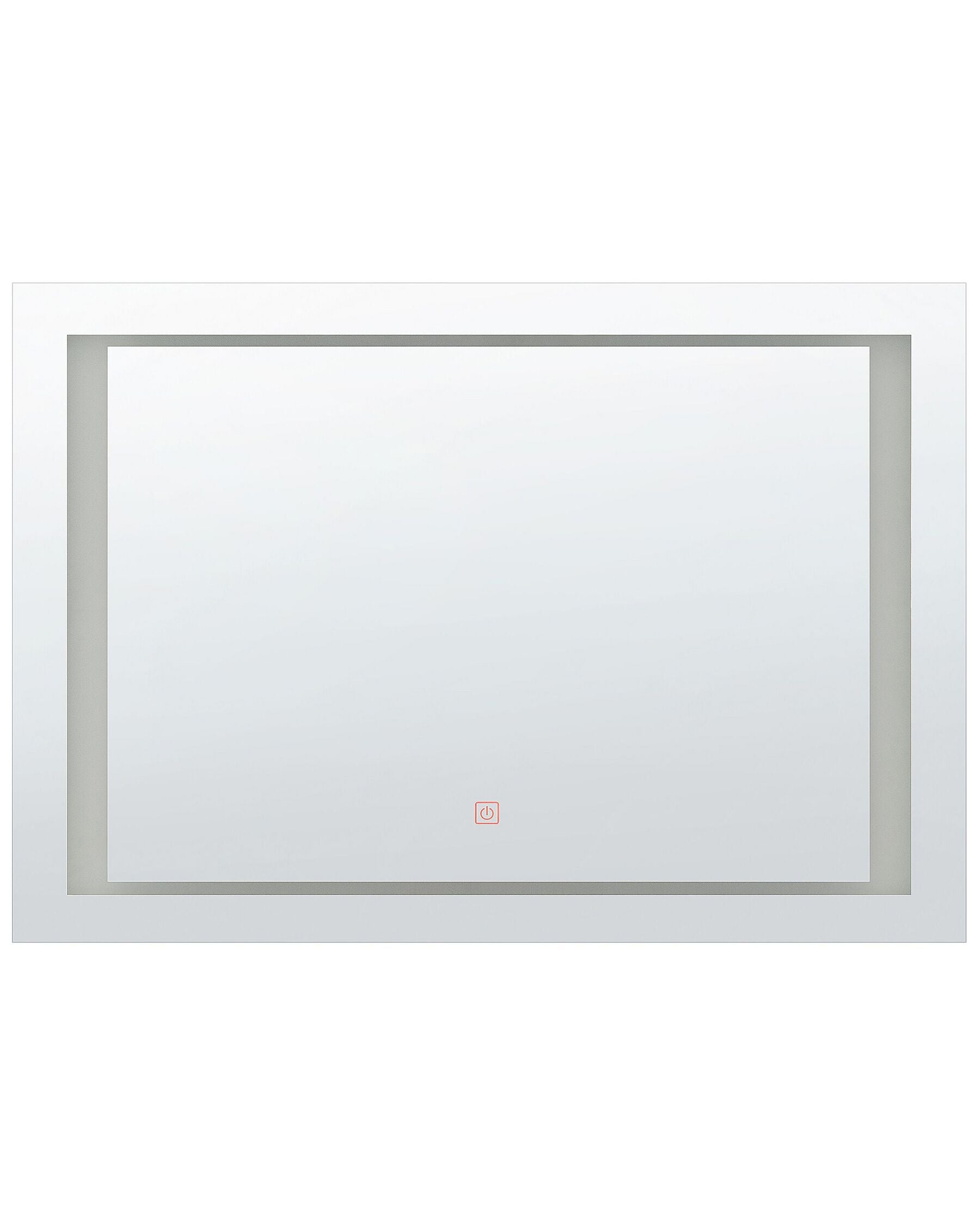 LED Wall Mirror 60 x 80 cm Silver Eyre