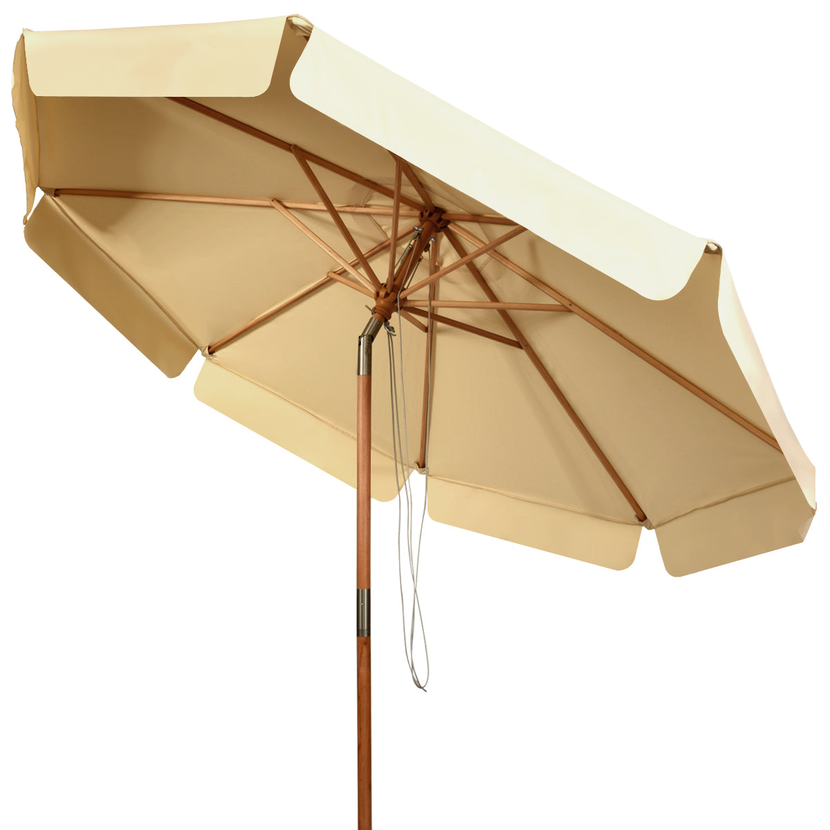 300 CM Patio Market Table Umbrella with Adjustable Height and Angle