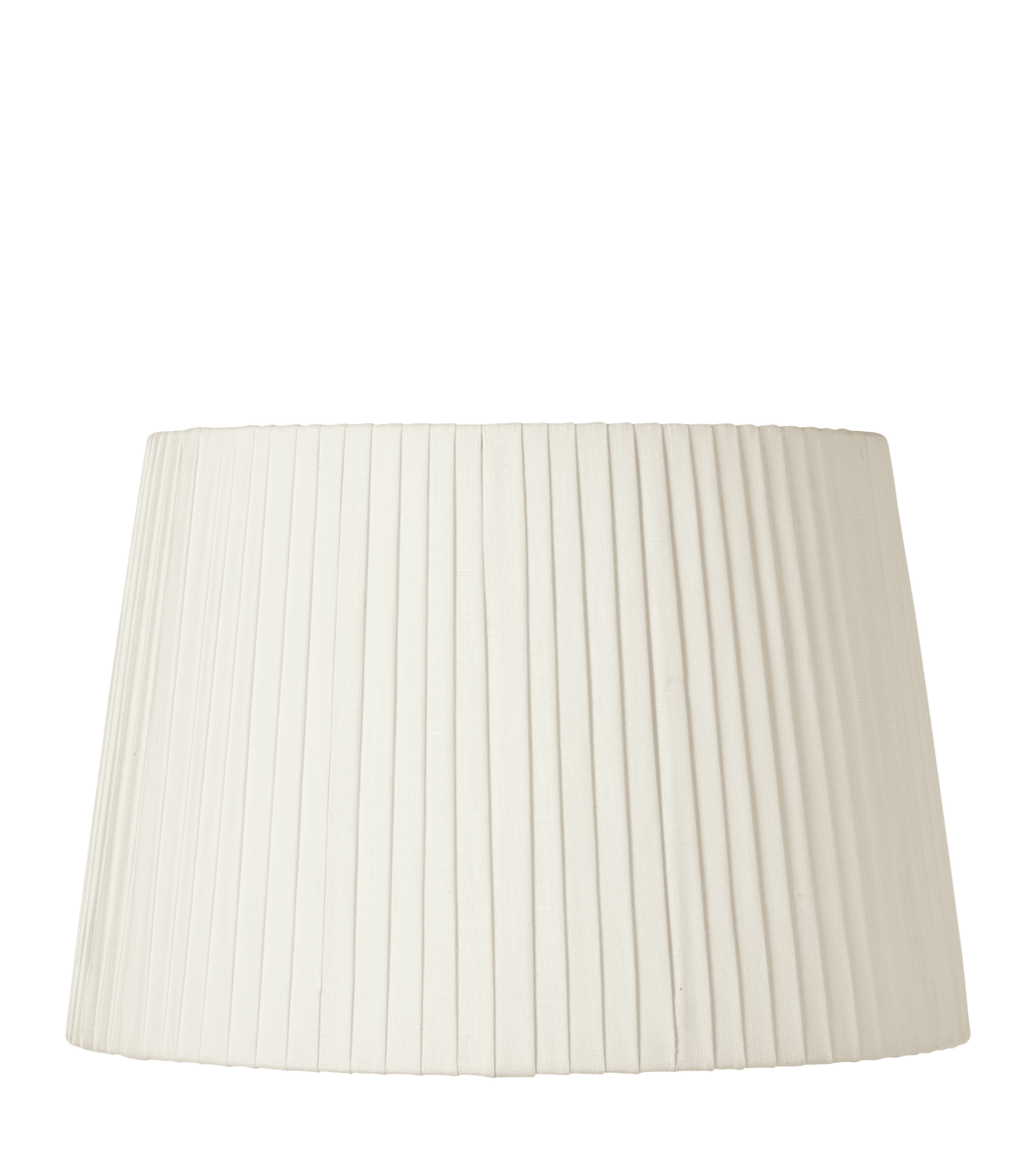 40cm Pleated Linen Lampshade – Off White