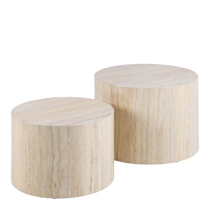 Dice Coffee Table Set in  Light Oak