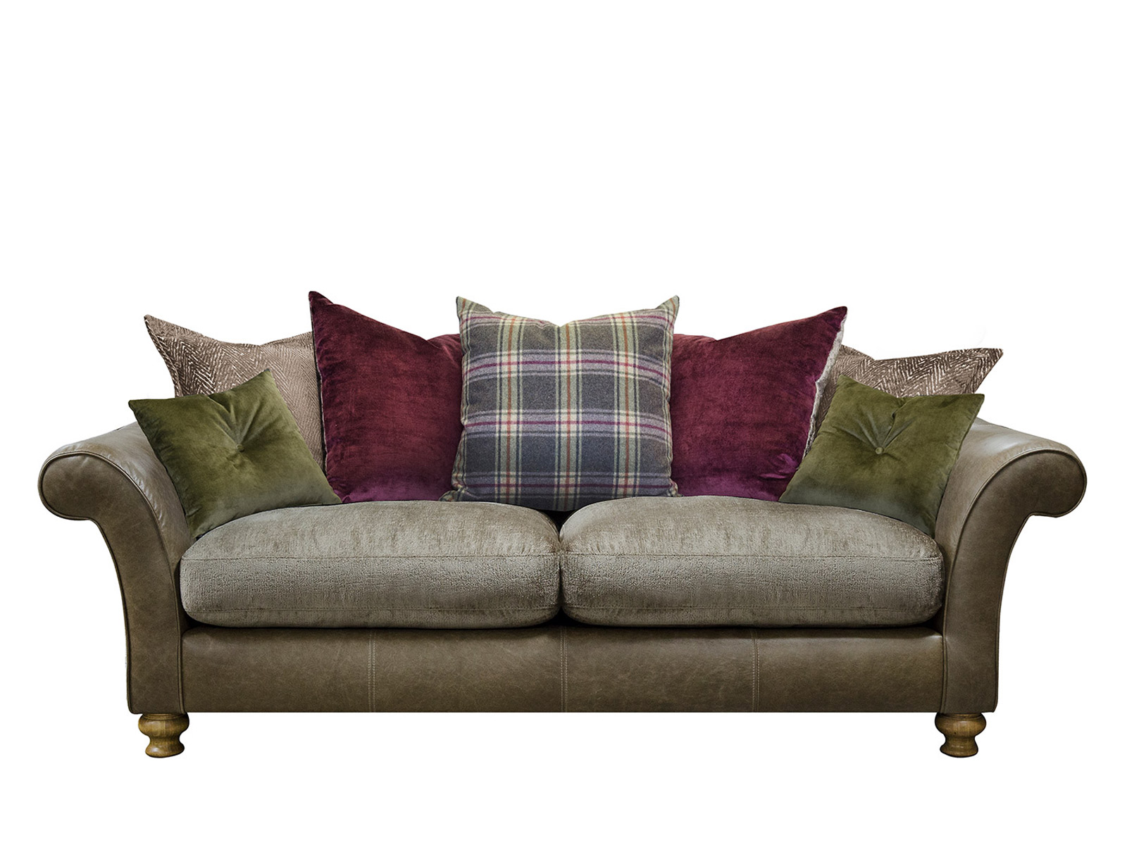 tolstoy 3 seater pillow back sofa