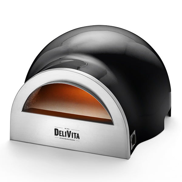 DeliVita Eco Wood & Gas Fired Oven – Very Black