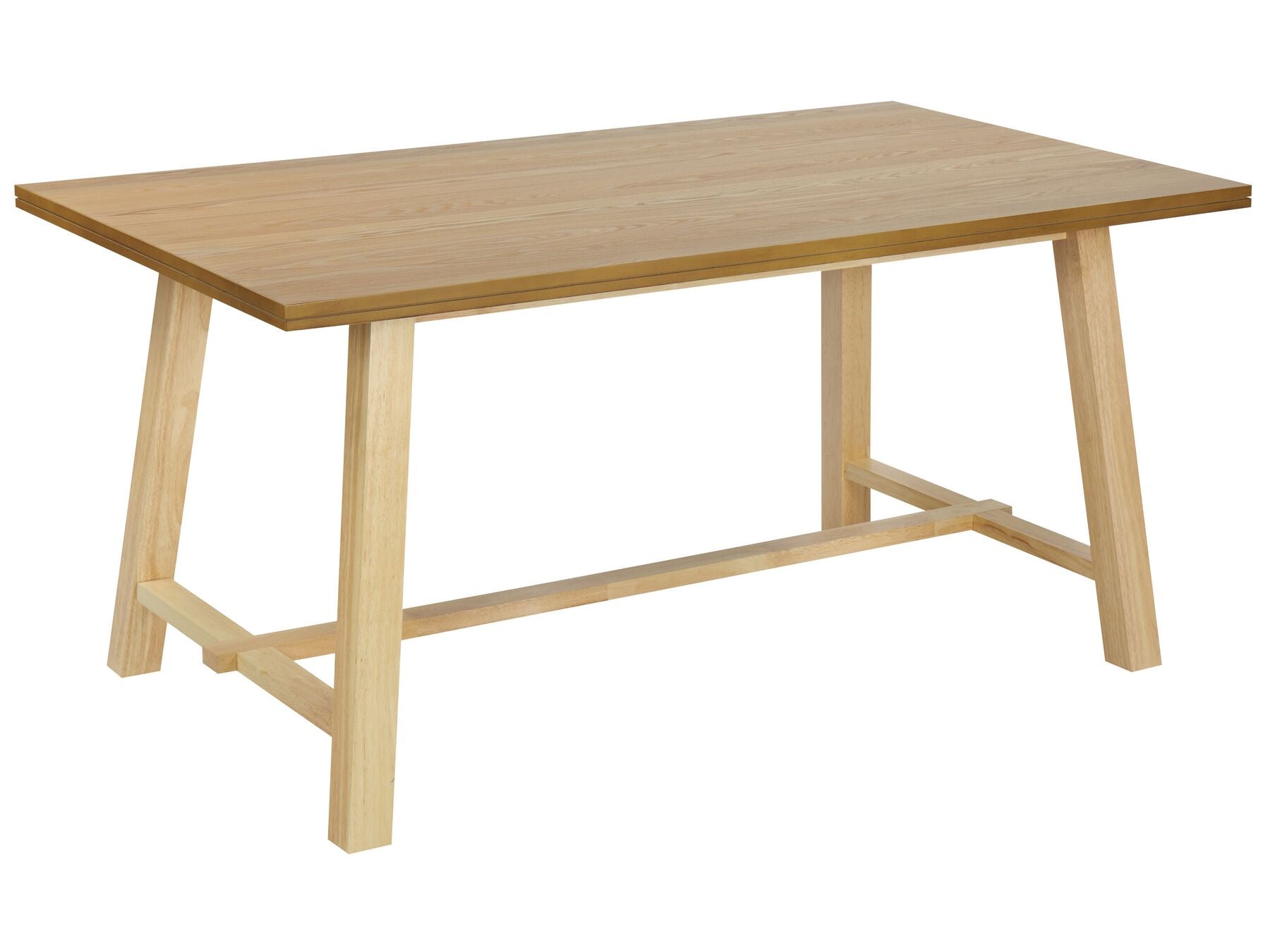 Dining Table 160 x 90 cm Light Wood Hodemas