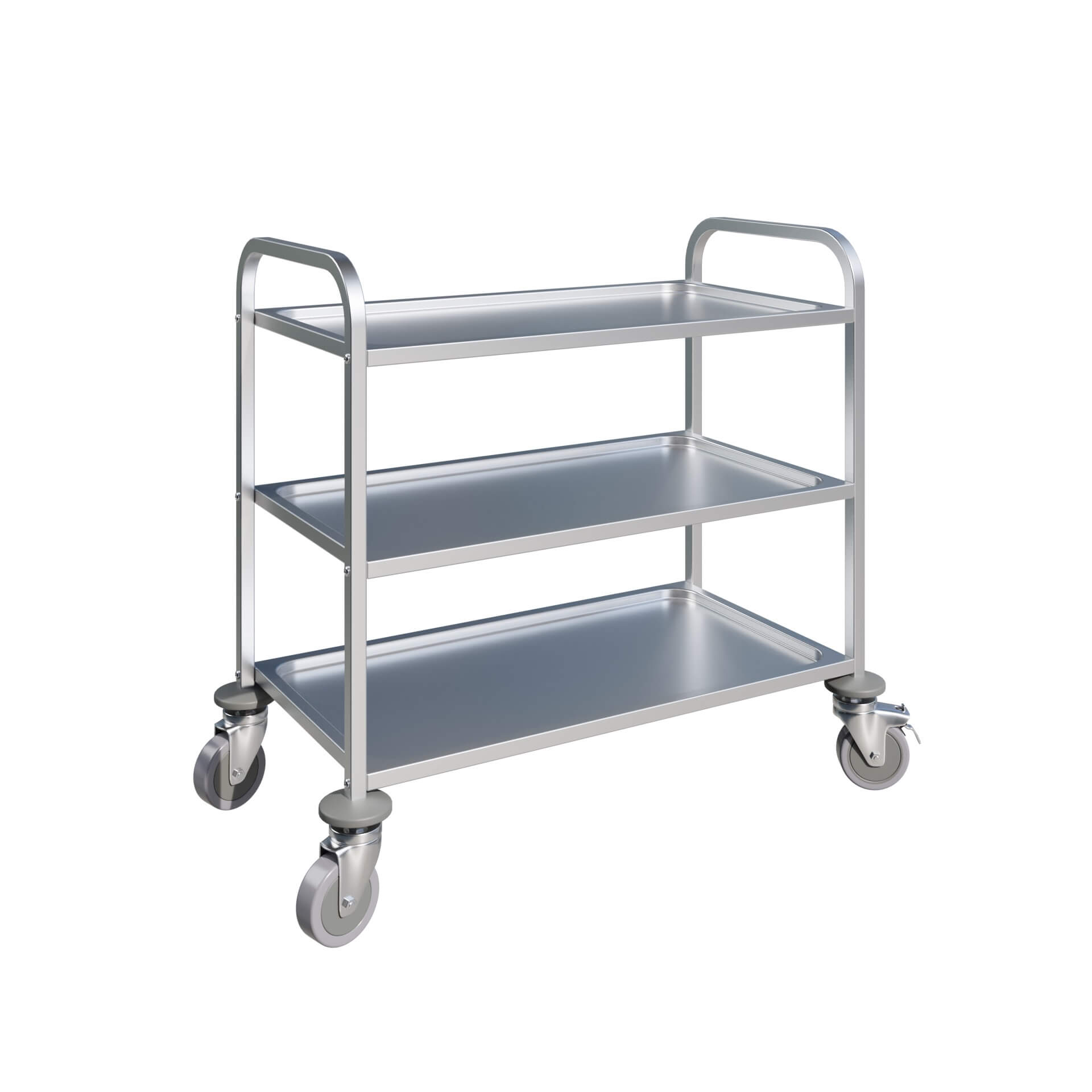 Empire Stainless Steel Large 3 Tier Dining Trolley – SSDT-3T