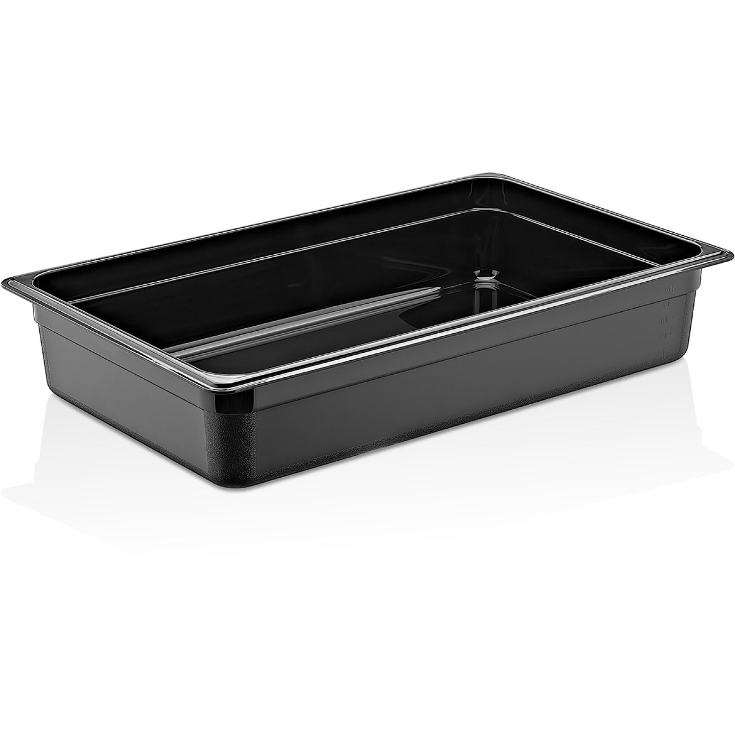 Polycarbonate Gastronorm Pan GN1/1 Depth 150mm Black | Adexa GNP11150B