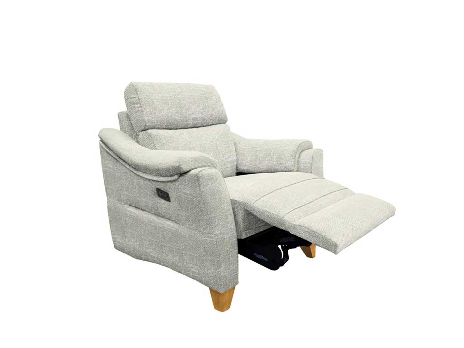 hurst fabric power recliner chair