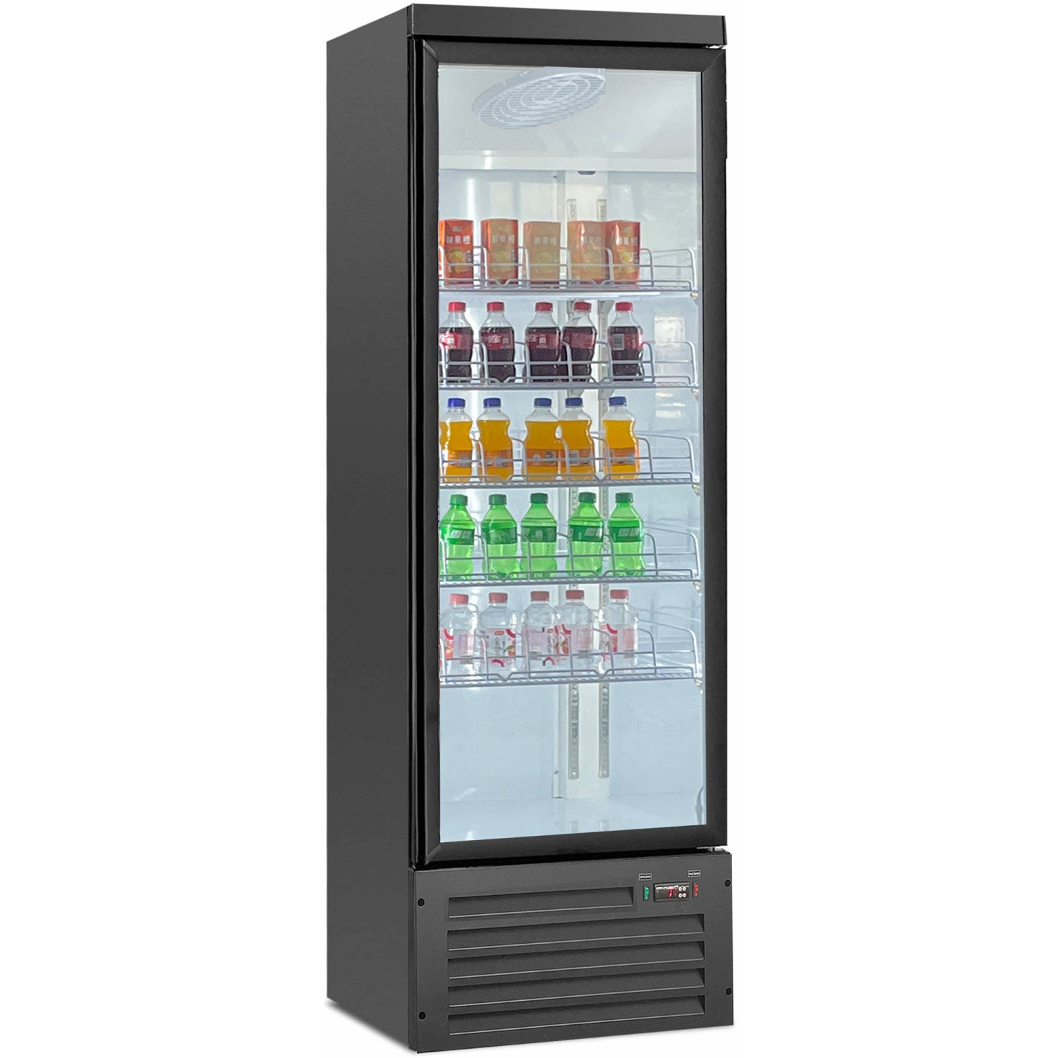 Commercial Display Refrigerator with Glass door 600 litres Black | Adexa KXG750