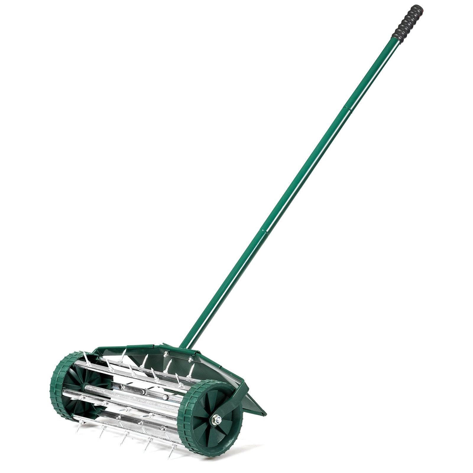 Lawn Spike Aerators Manual Grass Roller with Protective Fender