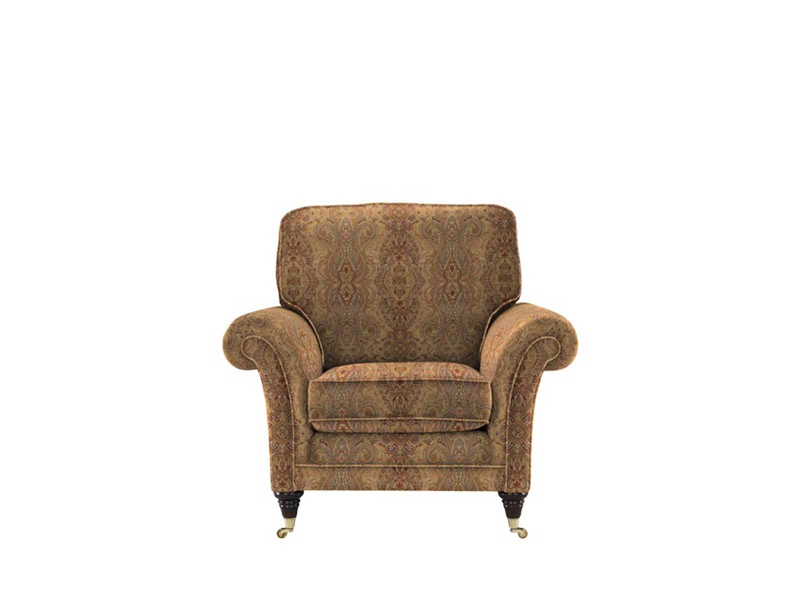 burghley fabric armchair with powered footrest