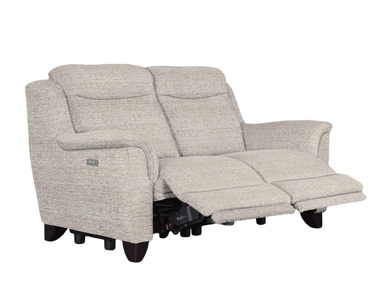 manhattan fabric 2 seater power recliner