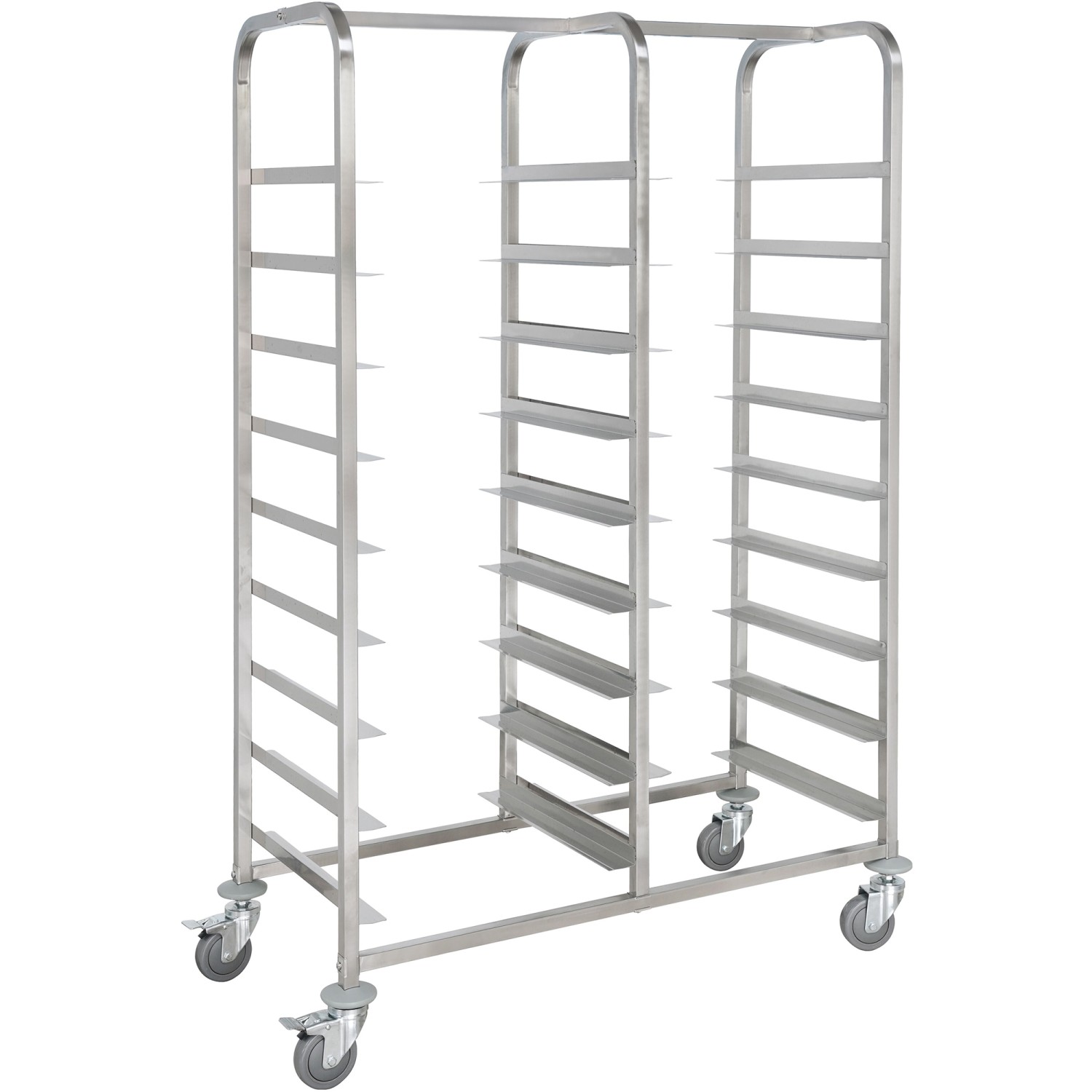 Commercial Dishwasher Basket Trolley Stainless steel 2×9 levels 1185x533x1700mm | Adexa RT5509D