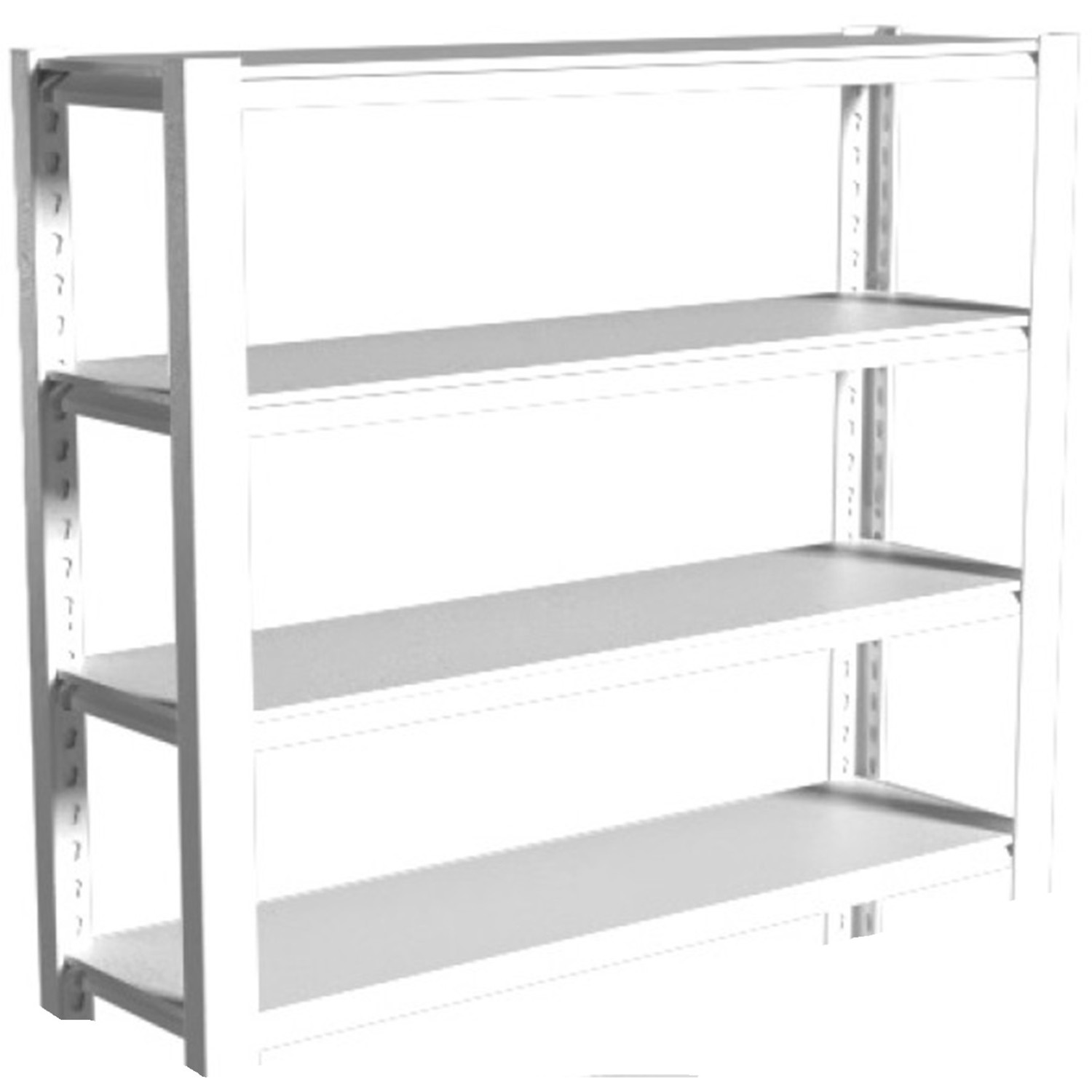 Commercial Shelving Unit 4 Tier 35kg 1000x500x1520mm White | Adexa SART262