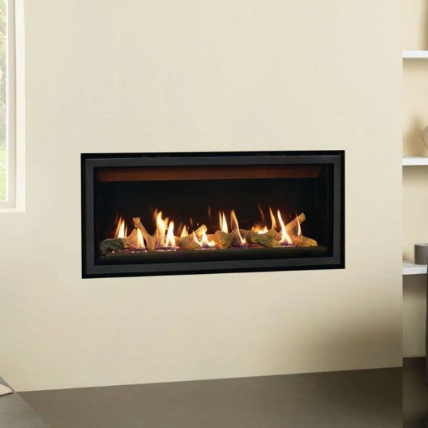 Gazco Studio 2 Slimline Glass Fronted Balanced Flue Gas Fire