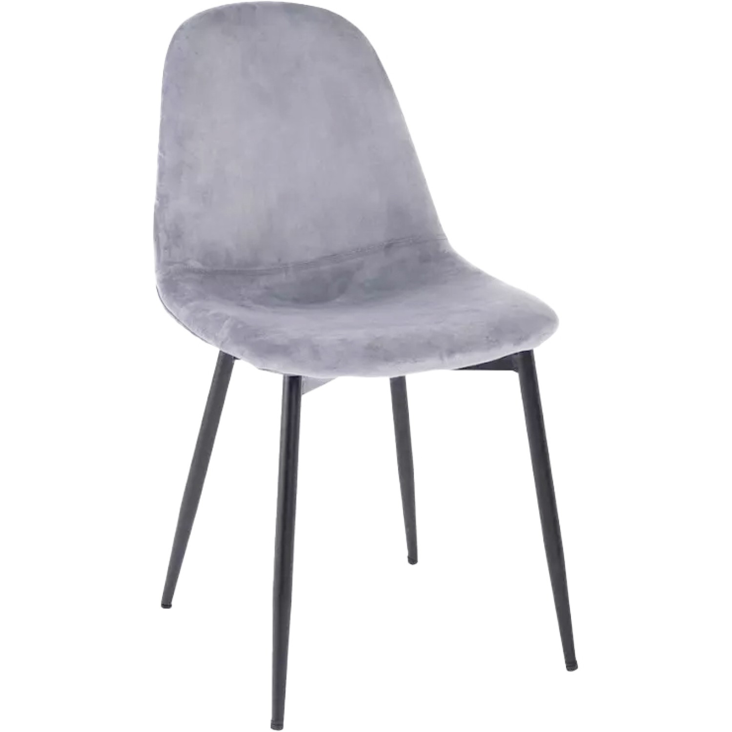 Velvet Dining Chair Dark Grey | Adexa WW088DARKGREY