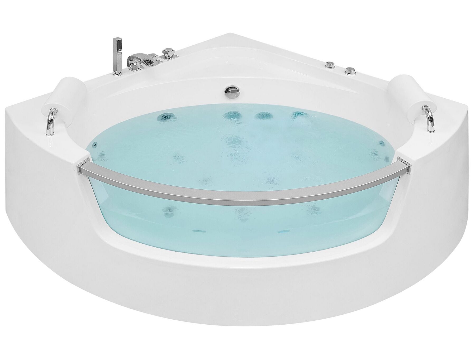 Whirlpool Bath with LED 2010 x 1500 mm White Mangle