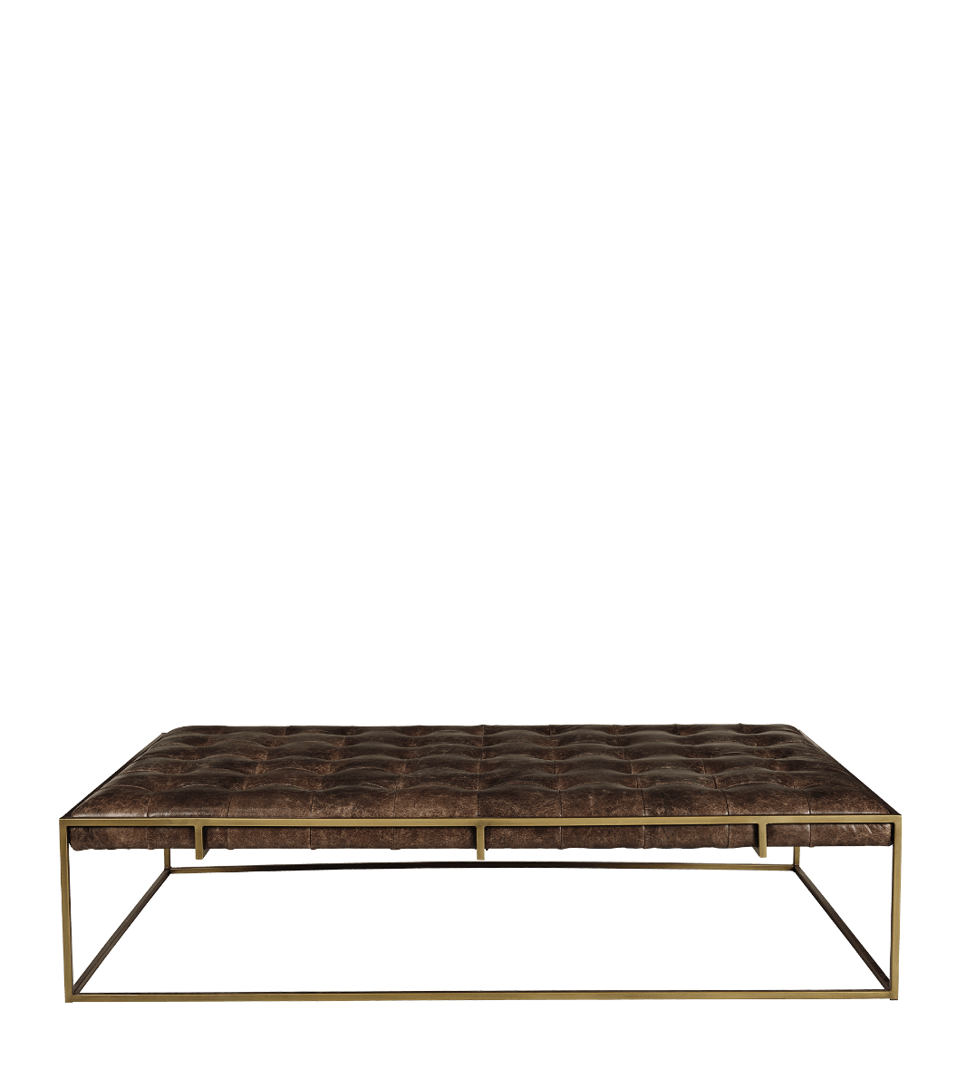 Wallace Coffee Table/Ottoman – Aged Hazelnut Leather