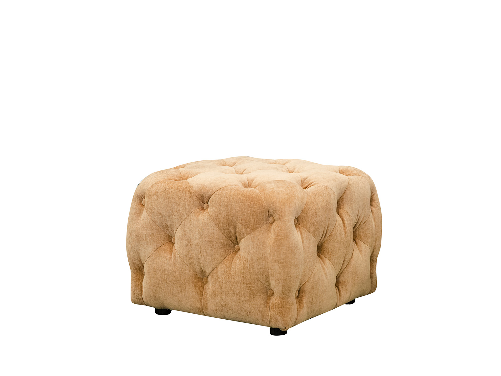 button small fabric footstool