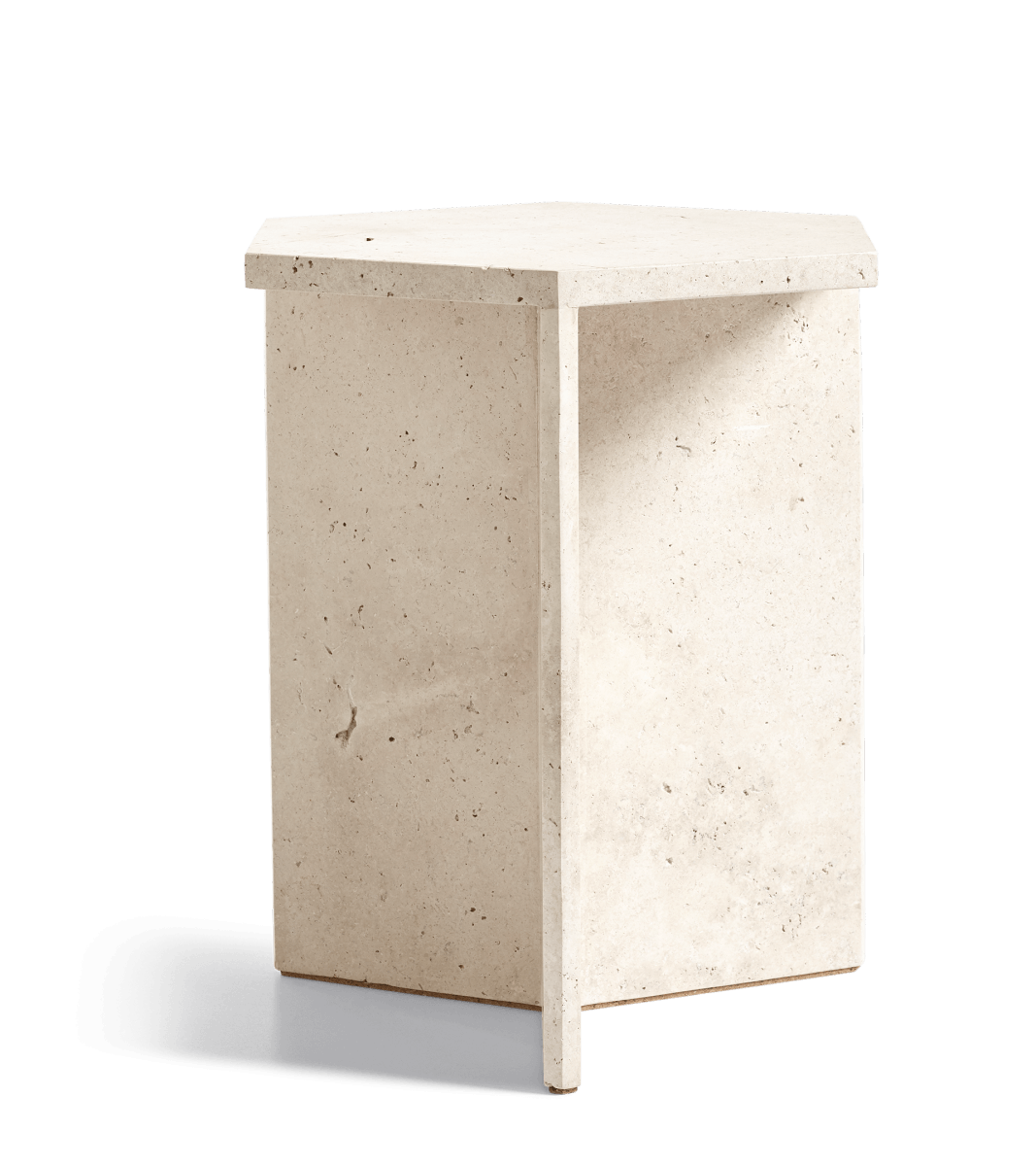 Birling Side Table – Travertine