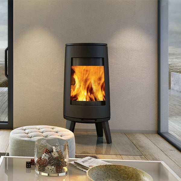 Dovre Bold 300 Wood Burning Stove Matt Black on Legs