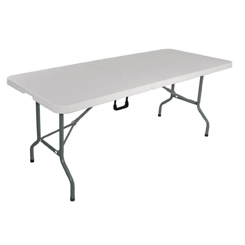 Bolero Centre Folding Utility Table White 6ft – L001