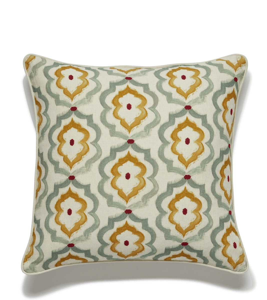 Borrayo Dot Cushion Cover – Sage/Mustard