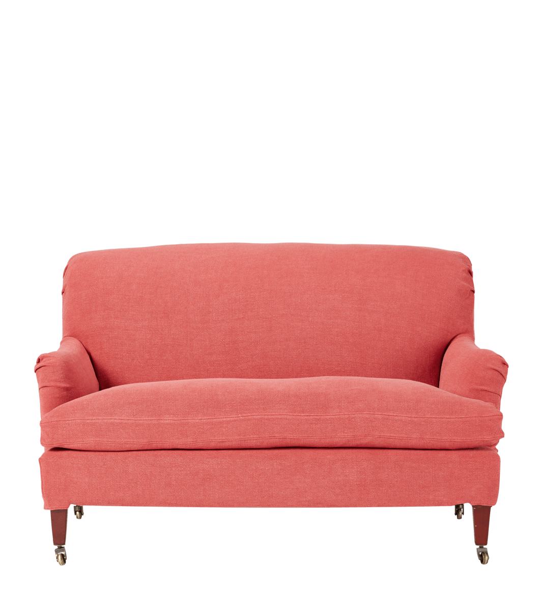 Linen Loose Cover for Coleridge 2-Seater Sofa – Coral