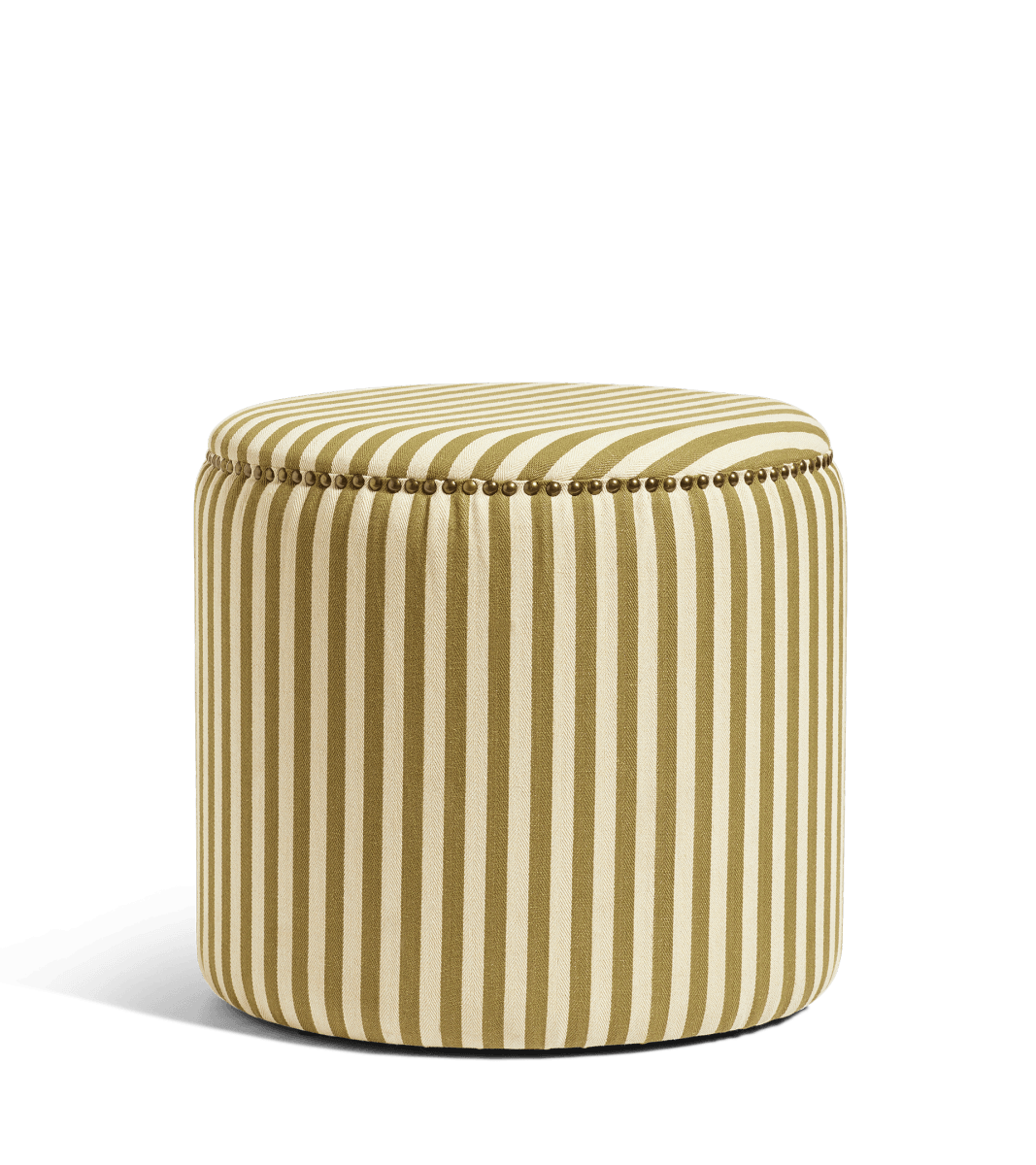 Costellini Linen Ottoman – Olive Stripe