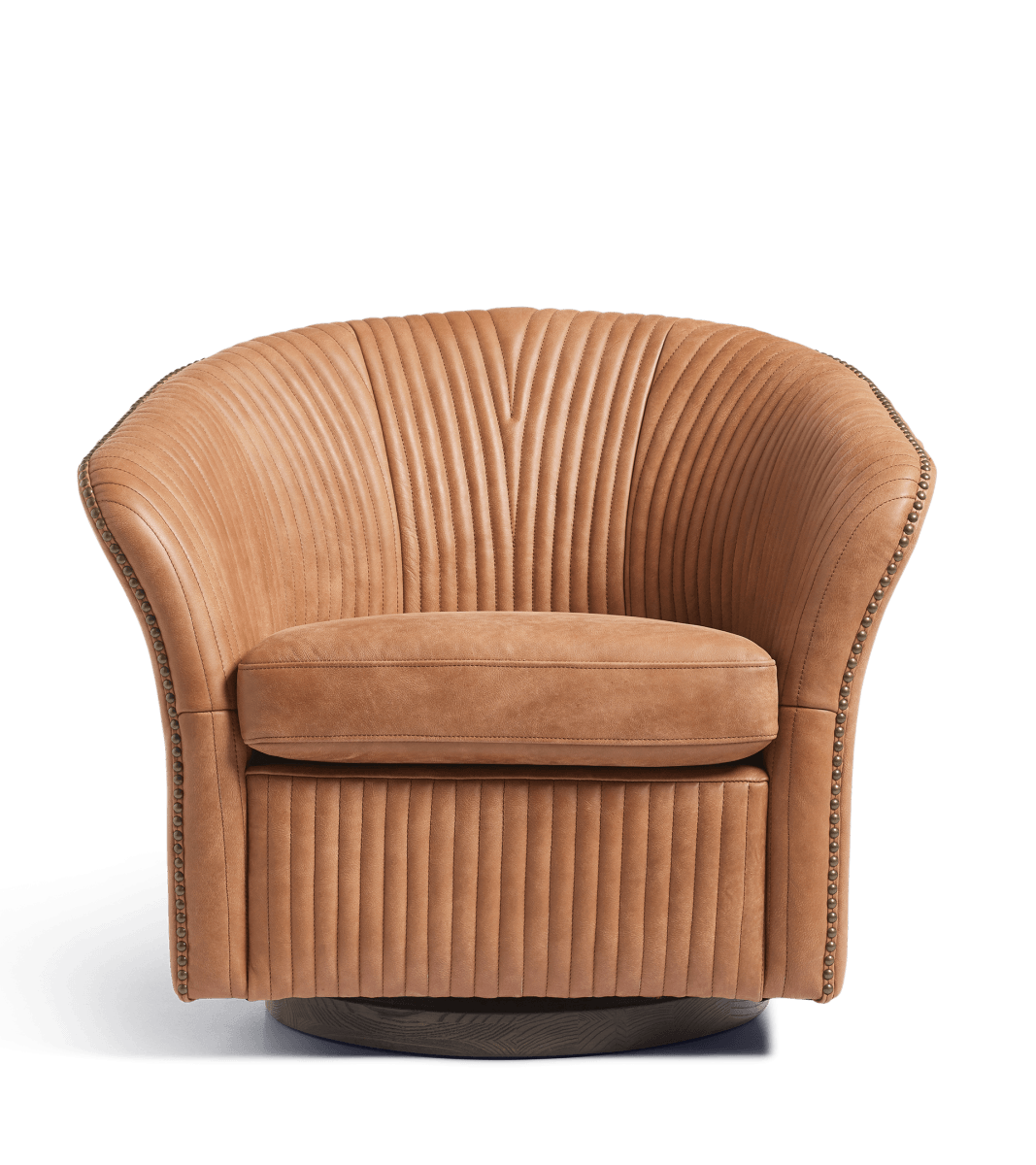 Crosby Swivel Armchair – Hazelnut Brown