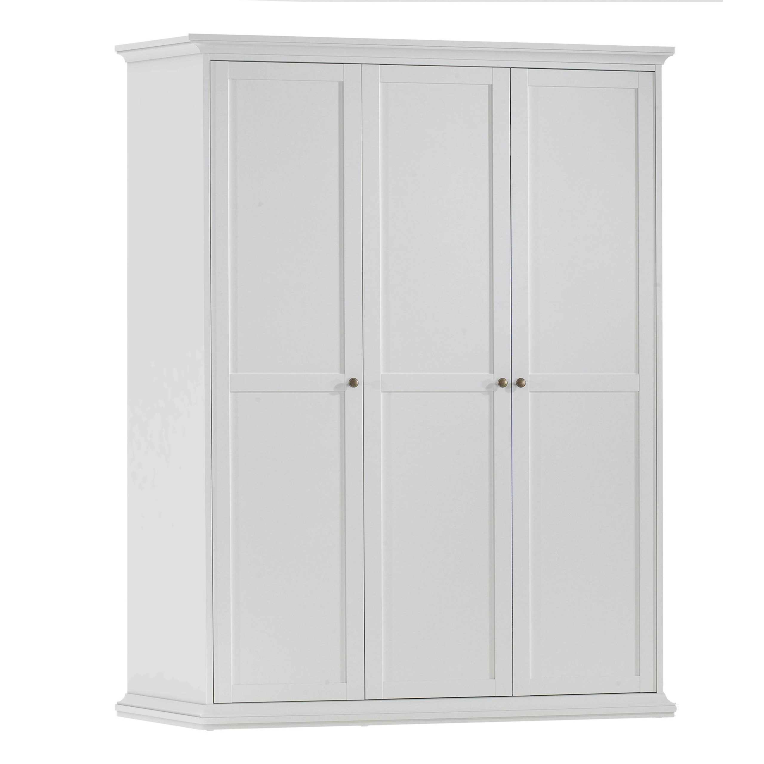 Paris Wardrobe with 3 Doors in White