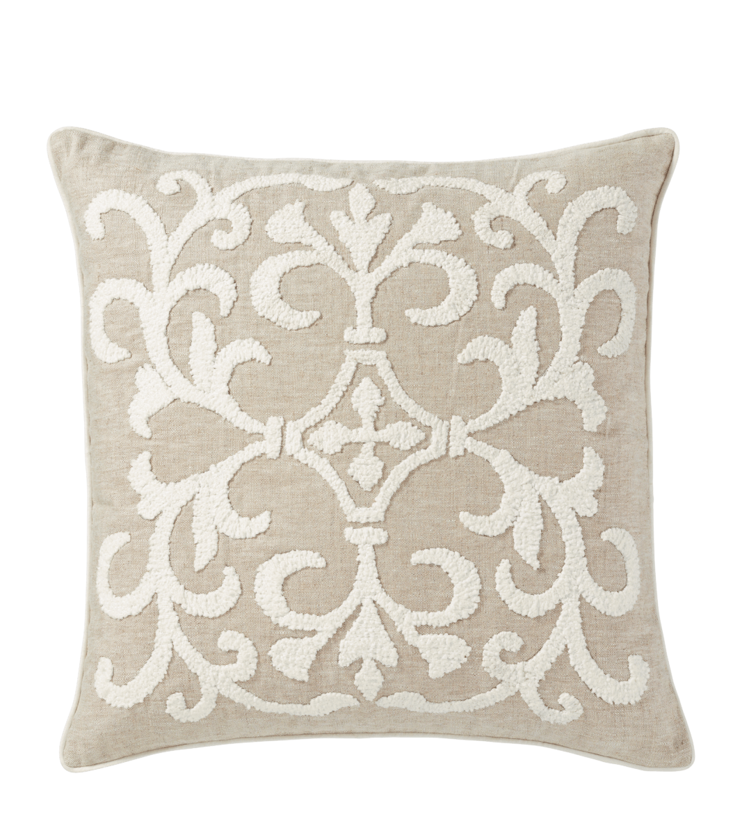 Gawain Cushion Cover, Large – Natural/Off-White