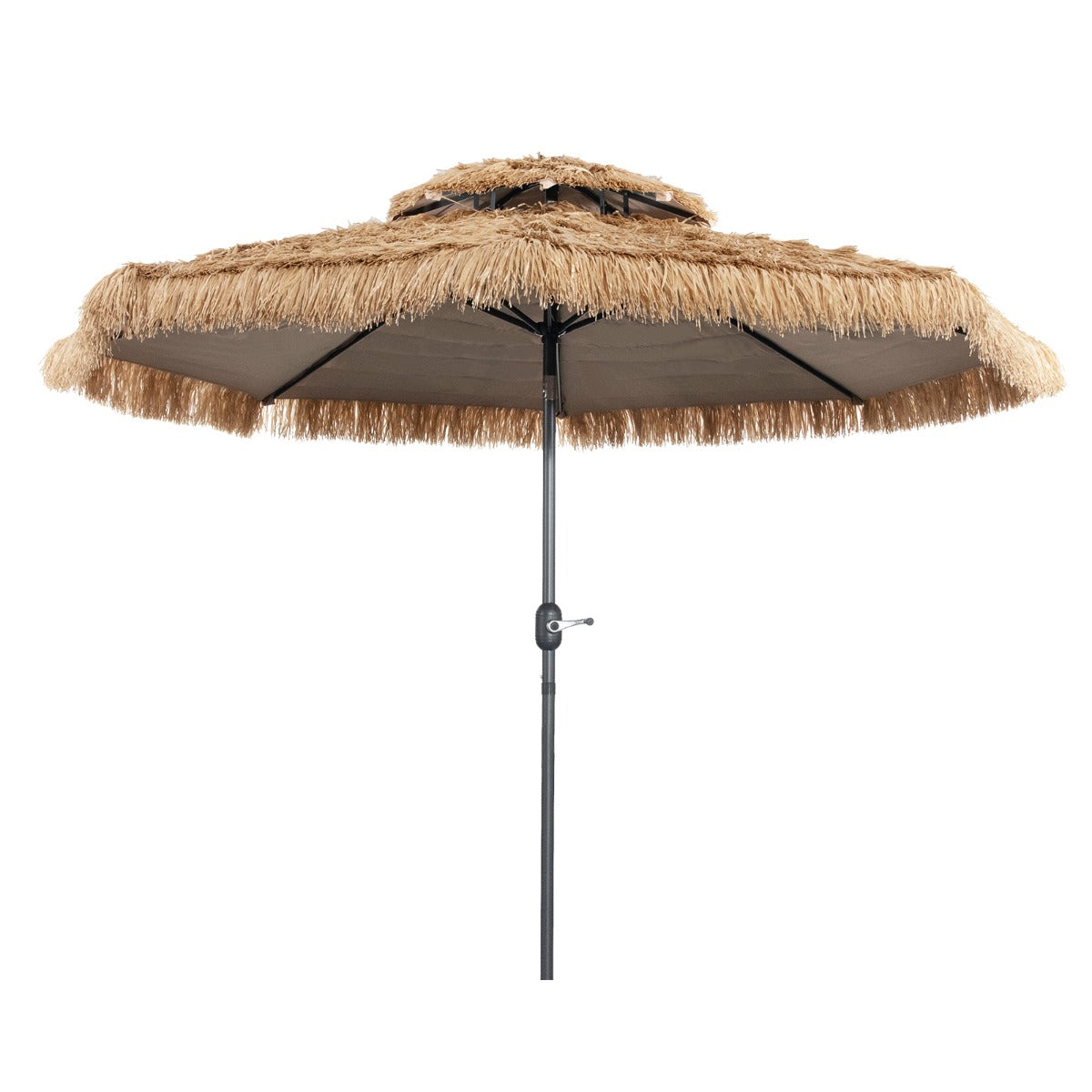 3M Hula Thatched Patio Tiki Umbrella for Beach Backyard Poolside