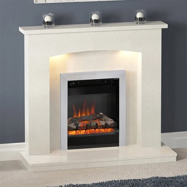 Flare Isabelle 45″ Manilla Micro Marble Surround