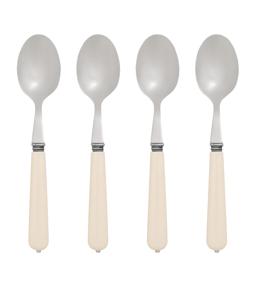 Ivory Serving Spoons, Set of 4 – Cream